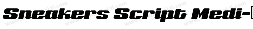 Sneakers Script Medi字体转换